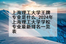 上海理工大学王牌专业是什么_2024年上海理工大学学校专业最新排名一览表