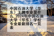 中国石油大学（华东）王牌专业是什么_2024年中国石油大学（华东）学校专业最新排名一览表