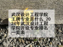 武汉设计工程学院王牌专业是什么_2024年武汉设计工程学院开设专业排名一览表