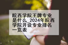 皖西学院王牌专业是什么_2024年皖西学院开设专业排名一览表