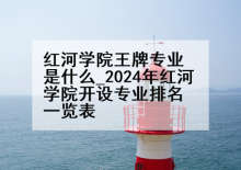 红河学院王牌专业是什么_2024年红河学院开设专业排名一览表