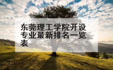东莞理工学院开设专业最新排名一览表