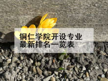 铜仁学院开设专业最新排名一览表