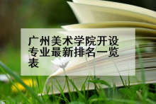 广州美术学院开设专业最新排名一览表