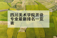 四川美术学院开设专业最新排名一览表