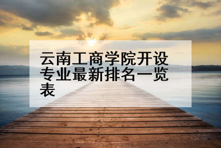 云南工商学院开设专业最新排名一览表