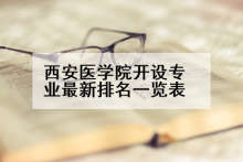 西安医学院开设专业最新排名一览表