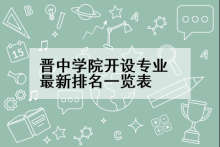 晋中学院开设专业最新排名一览表