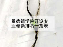 景德镇学院开设专业最新排名一览表