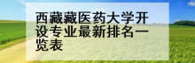 西藏藏医药大学开设专业最新排名一览表