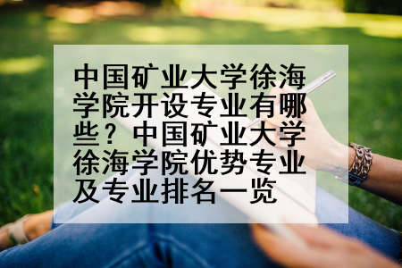 中国矿业大学徐海学院开设专业有哪些？中国矿业大学徐海学院优势专业及专业排名一览