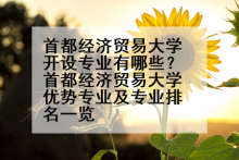 首都经济贸易大学开设专业有哪些？首都经济贸易大学优势专业及专业排名一览
