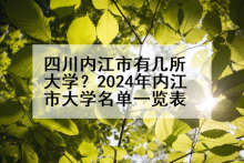 四川内江市有几所大学？2024年内江市大学名单一览表