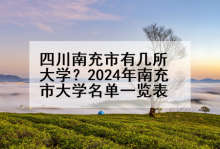 四川南充市有几所大学？2024年南充市大学名单一览表