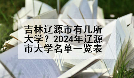吉林辽源市有几所大学？2024年辽源市大学名单一览表