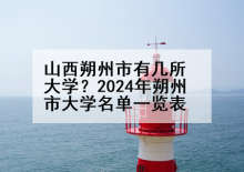 山西朔州市有几所大学？2024年朔州市大学名单一览表