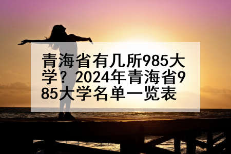 青海省有几所985大学？2024年青海省985大学名单一览表