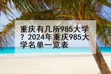 重庆有几所985大学？2024年重庆985大学名单一览表