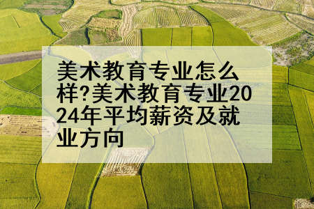 美术教育专业怎么样?美术教育专业2024年平均薪资及就业方向