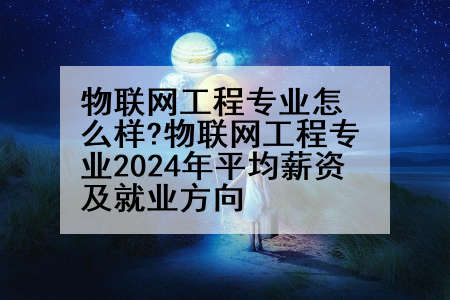 物联网工程专业怎么样?物联网工程专业2024年平均薪资及就业方向