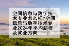 空间信息与数字技术专业怎么样?空间信息与数字技术专业2024年平均薪资及就业方向