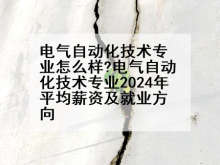 电气自动化技术专业怎么样?电气自动化技术专业2024年平均薪资及就业方向