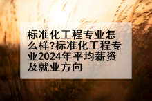 标准化工程专业怎么样?标准化工程专业2024年平均薪资及就业方向