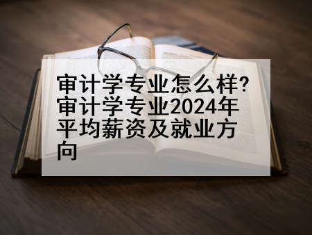 审计学专业怎么样?审计学专业2024年平均薪资及就业方向