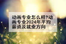 动画专业怎么样?动画专业2024年平均薪资及就业方向