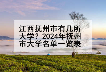 江西抚州市有几所大学？2024年抚州市大学名单一览表